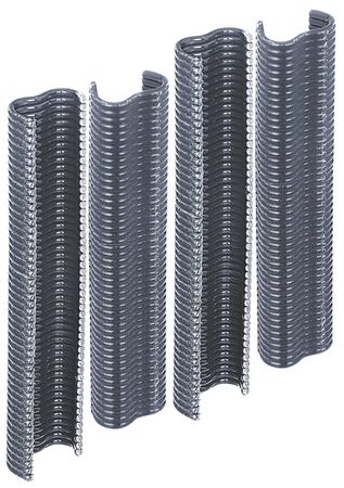 Befestigungsklammern für Schattenband 19 cm, grau, 20 Stück